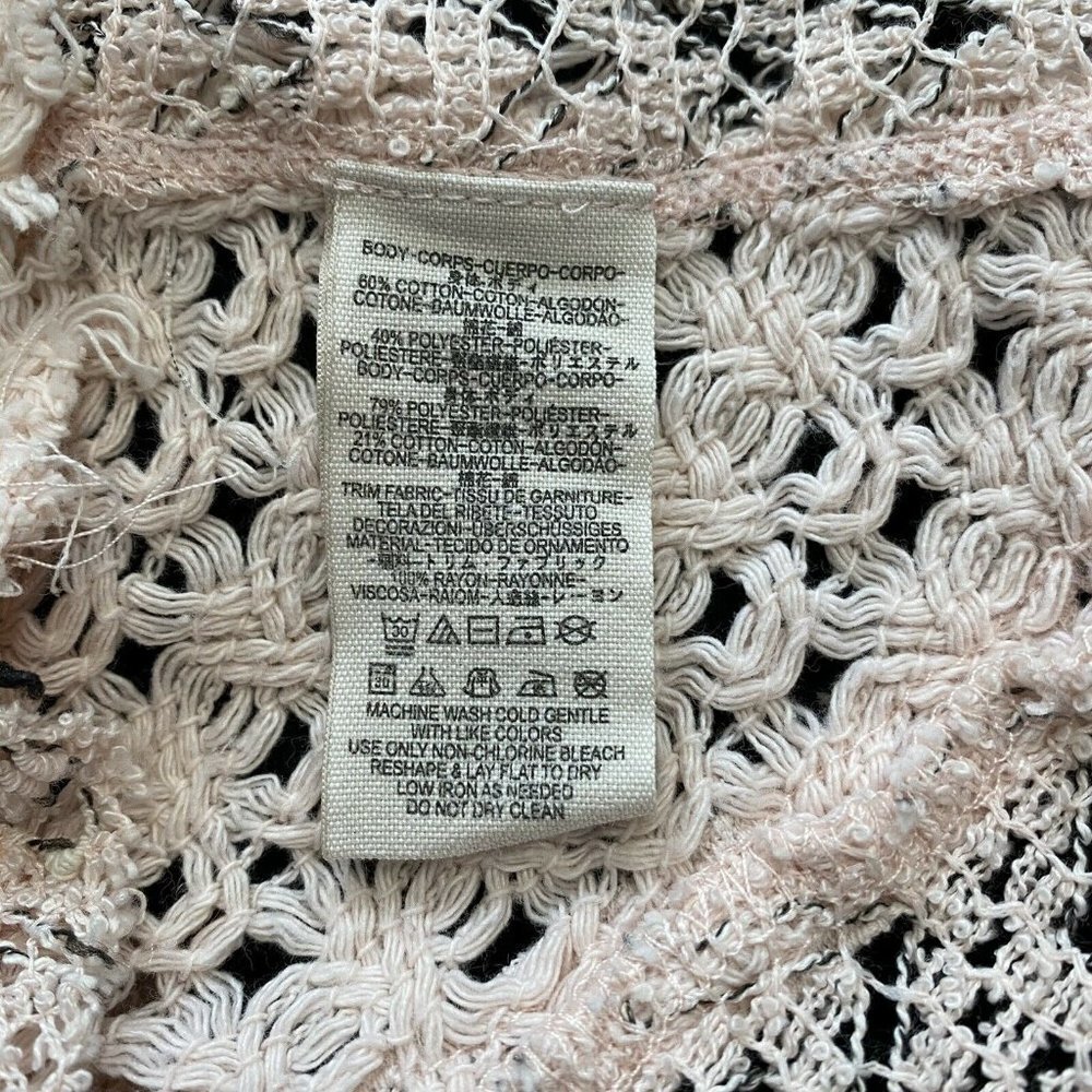 Free People Crochet Racerback Knit Boho Flowy Top - Picture 7 of 7